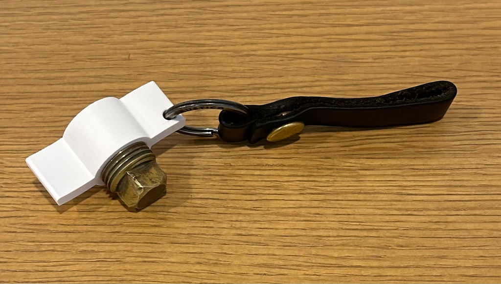 3D Printed Boat Plug Tool for 1/2” NPT Drain Plug | Install, Remove & Store Boat Drain Plugs | Compact Keychain Holder for Boaters & Marine Use